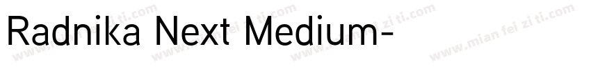 Radnika Next Medium字体转换